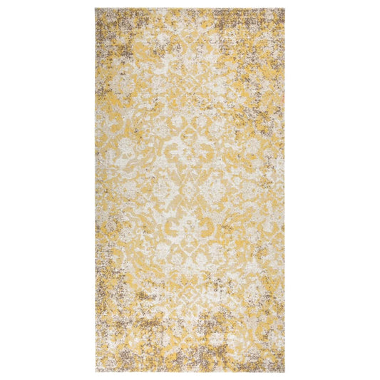 vidaXL Outdoor Rug Flatweave 80x150 cm Yellow