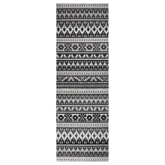 vidaXL Outdoor Rug Flatweave 80x250 cm Dark Gery