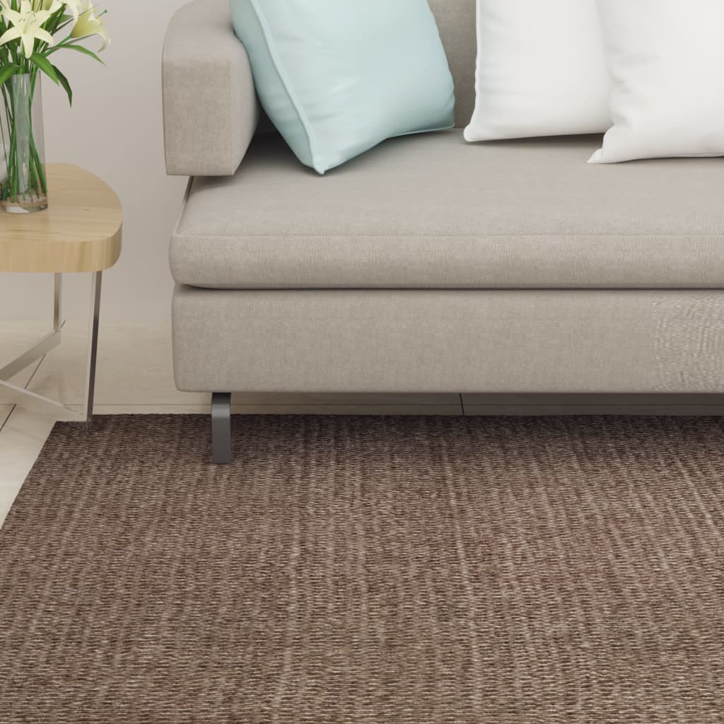 vidaXL Rug Natural Sisal 80x350 cm Brown