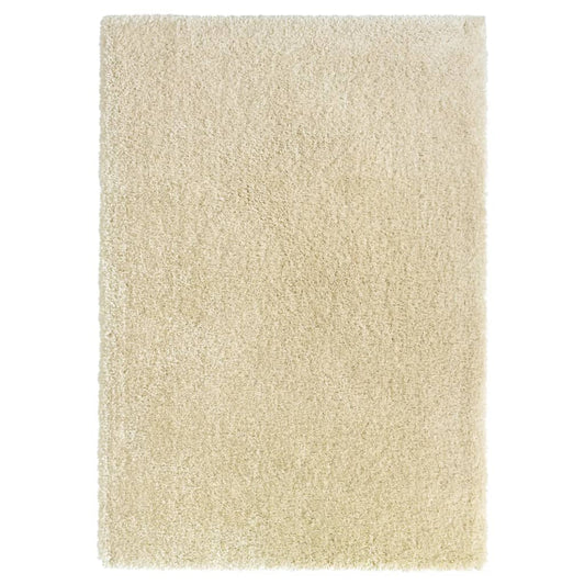 vidaXL High Pile Shaggy Rug Beige 160x230 cm 50 mm