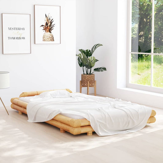 vidaXL Bed Frame Bamboo 120x200 cm