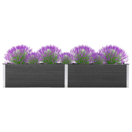 vidaXL Garden Raised Bed 200x50x54 cm WPC Grey