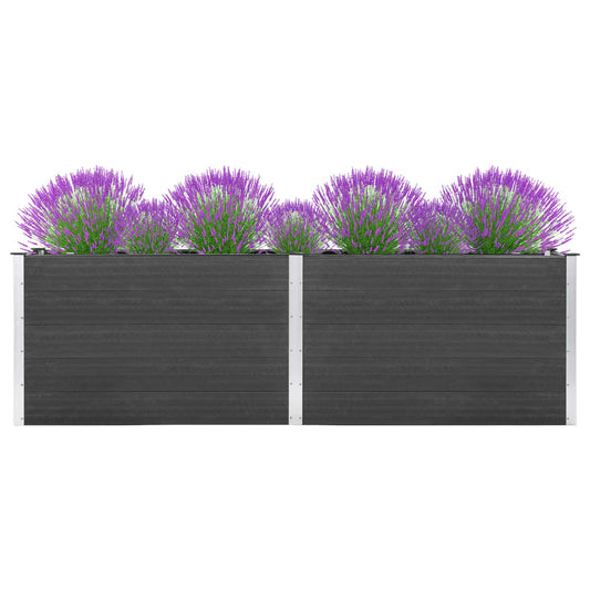 vidaXL Garden Raised Bed 200x100x91 cm WPC Grey