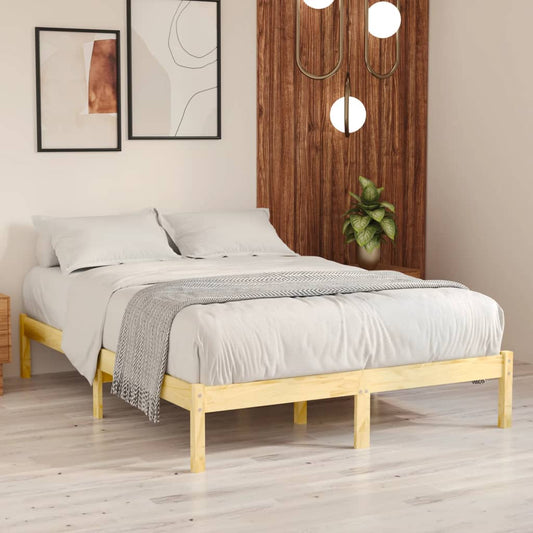 vidaXL Bed Frame Solid Wood 150x200 cm King Size