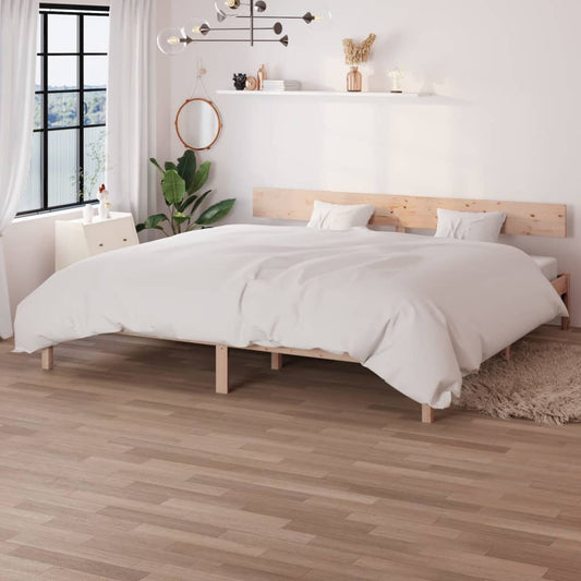 vidaXL Bed Frame Solid Wood Pine 200x200 cm