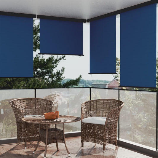 vidaXL Balcony Side Awning 122x250 cm Blue