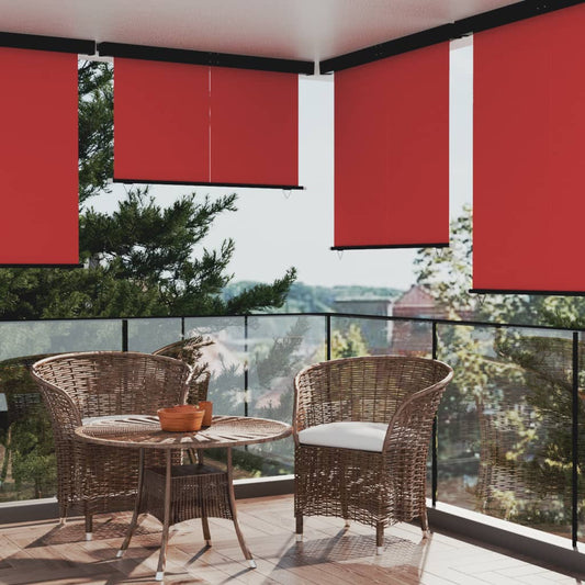 vidaXL Balcony Side Awning 175x250 cm Red