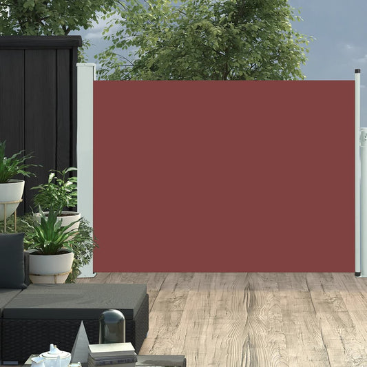 vidaXL Patio Retractable Side Awning 117x500 cm Brown