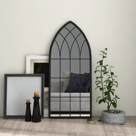 vidaXL Mirror Black 100x45 cm Iron for Indoor Use