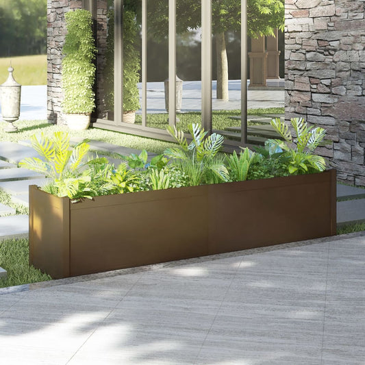vidaXL Garden Planter Honey Brown 200x50x50 cm Solid Pinewood