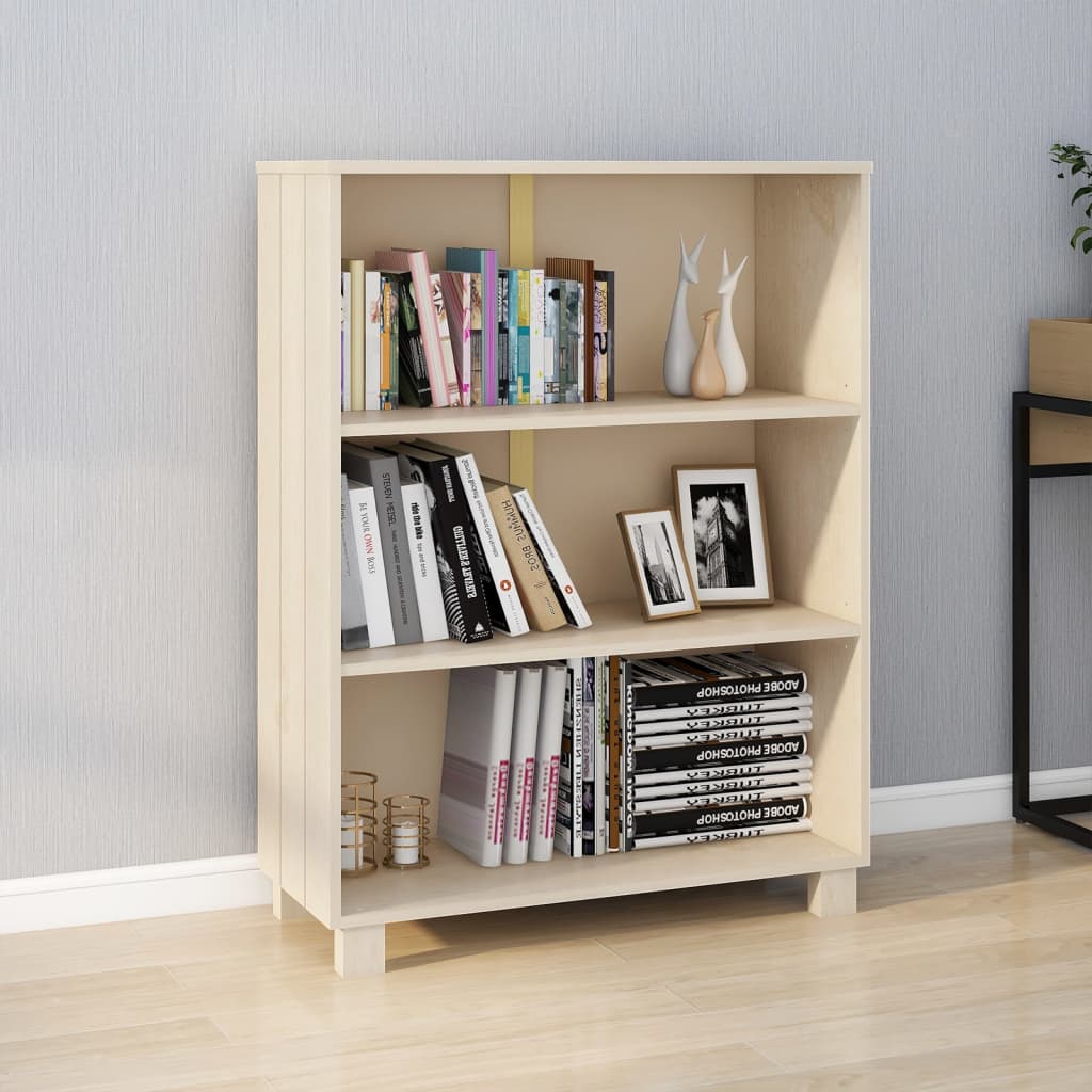 vidaXL Book Cabinet HAMAR Honey Brown 85x35x112 cm Solid Wood Pine