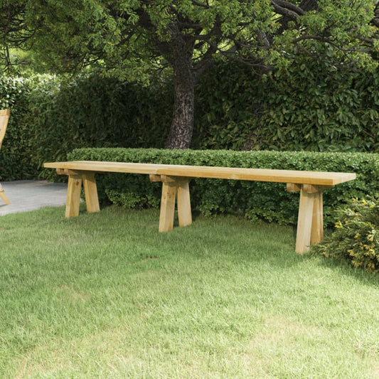 vidaXL Garden Bench 220 cm Impregnated Solid Wood Pine