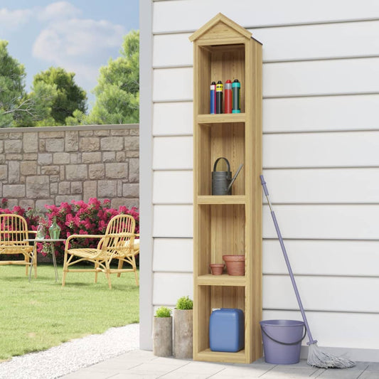 vidaXL Garden Tool Shed 34x33x222 cm Impregnated Pinewood