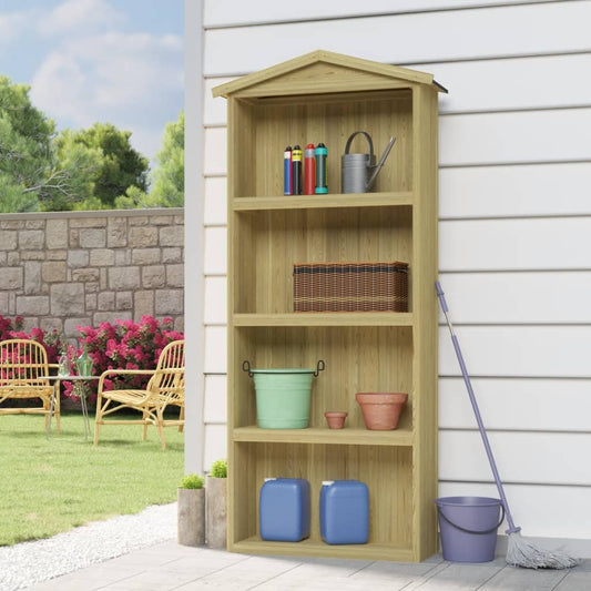 vidaXL Garden Tool Shed 80x33x222 cm Impregnated Pinewood