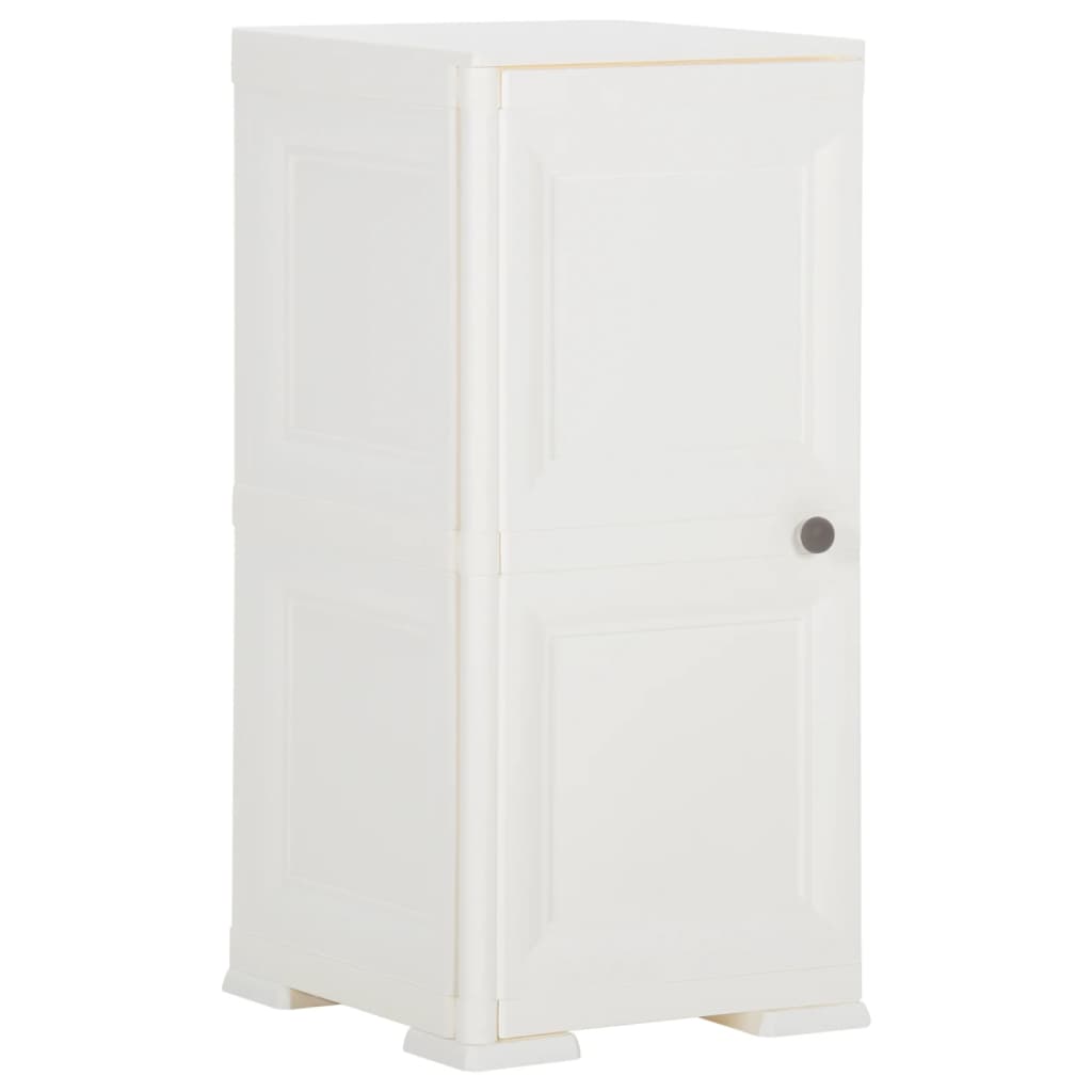 vidaXL Plastic Cabinet 40x43x85.5 cm Wood Design Angora White