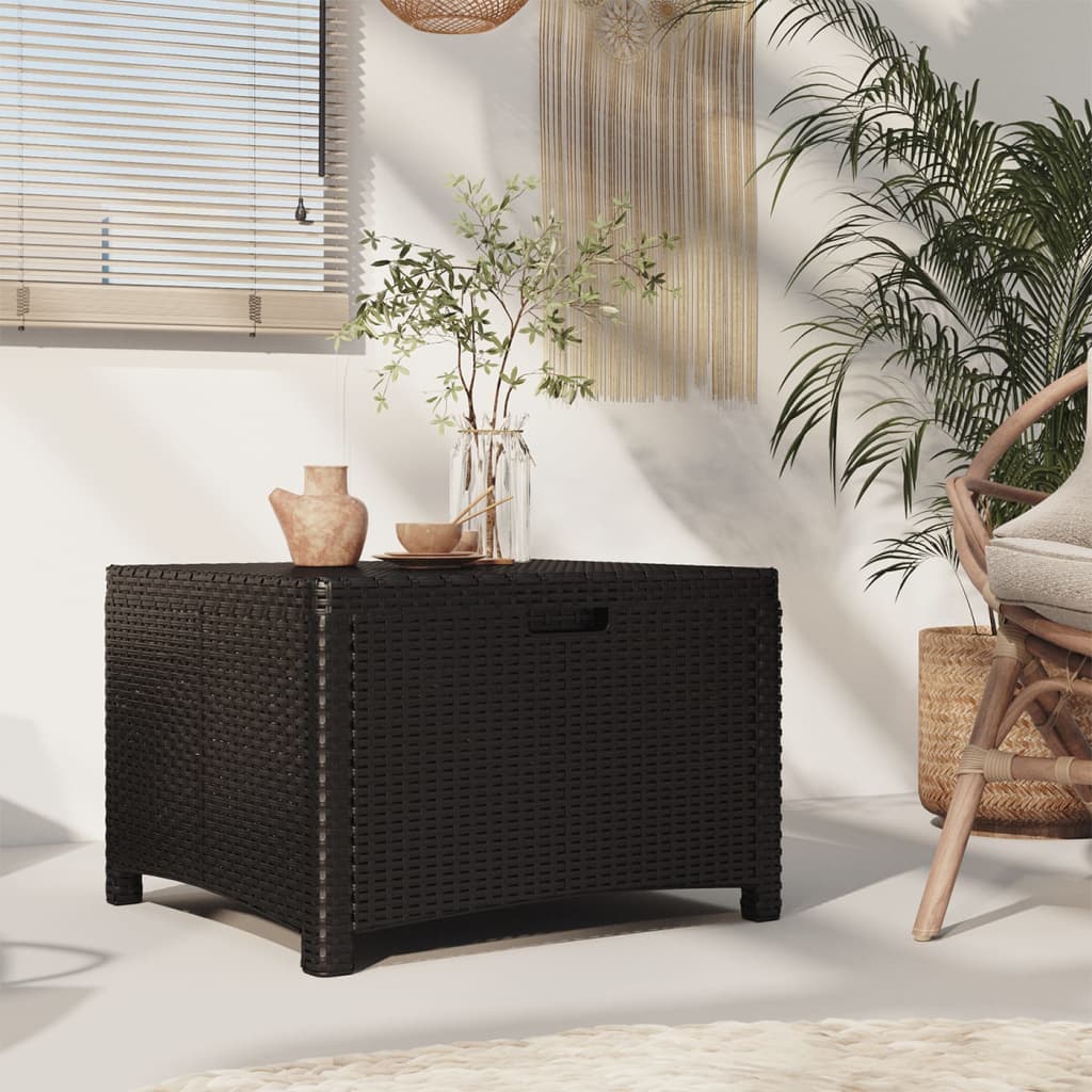 vidaXL Garden Storage Box 60x54x41 cm PP Rattan Graphite