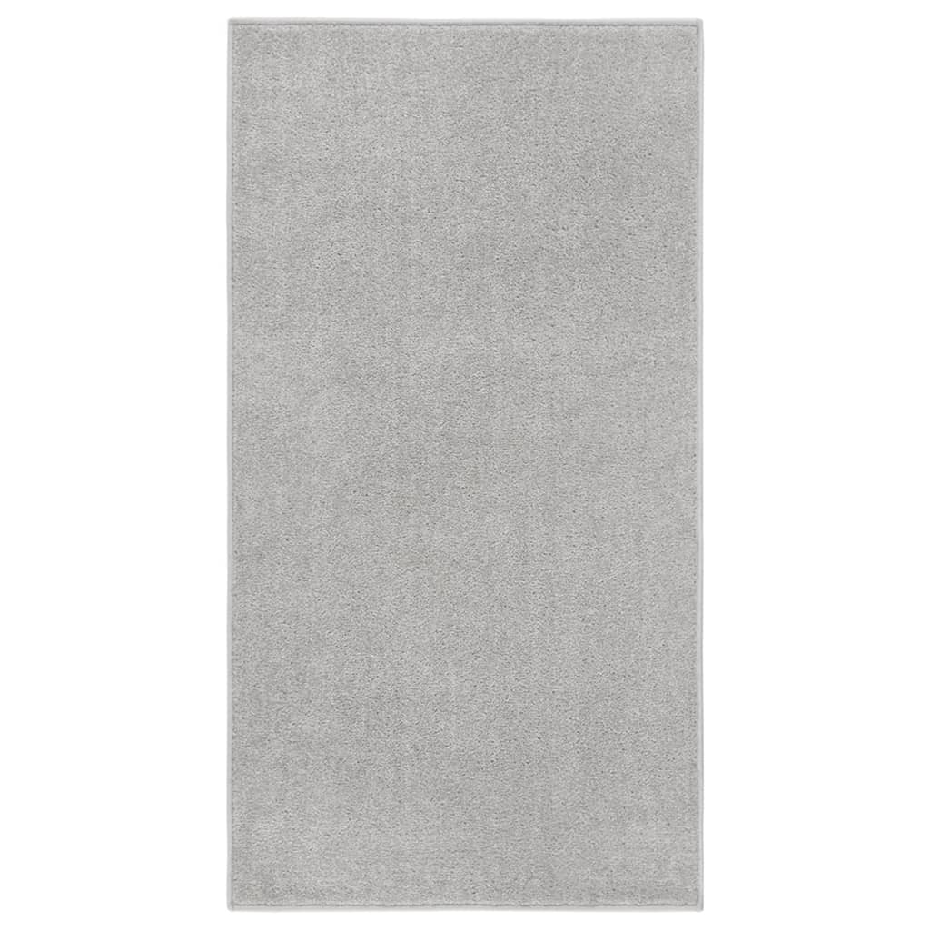 vidaXL Rug Short Pile 80x150 cm Light Grey