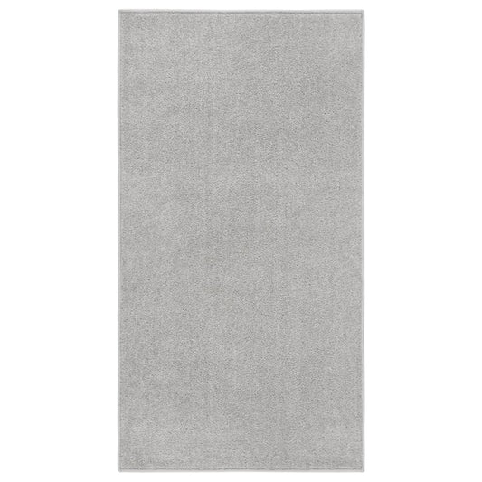 vidaXL Rug Short Pile 80x150 cm Light Grey