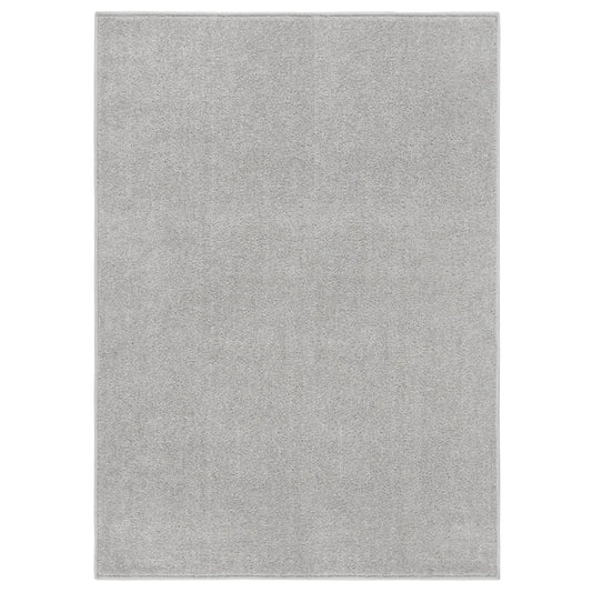 vidaXL Rug Short Pile 120x170 cm Light Grey