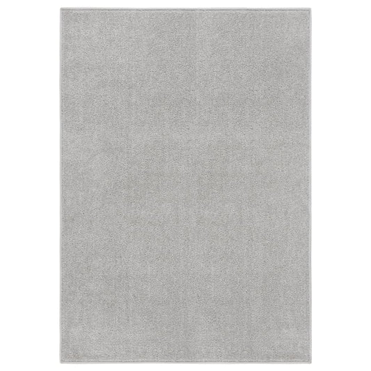 vidaXL Rug Short Pile 240x340 cm Light Grey