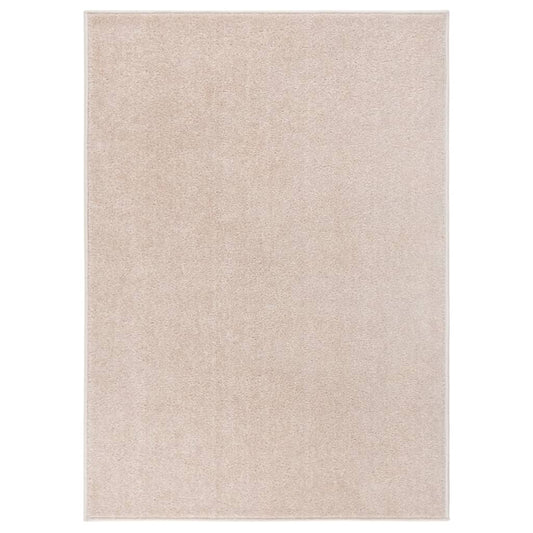 vidaXL Rug Short Pile 140x200 cm Dark Beige