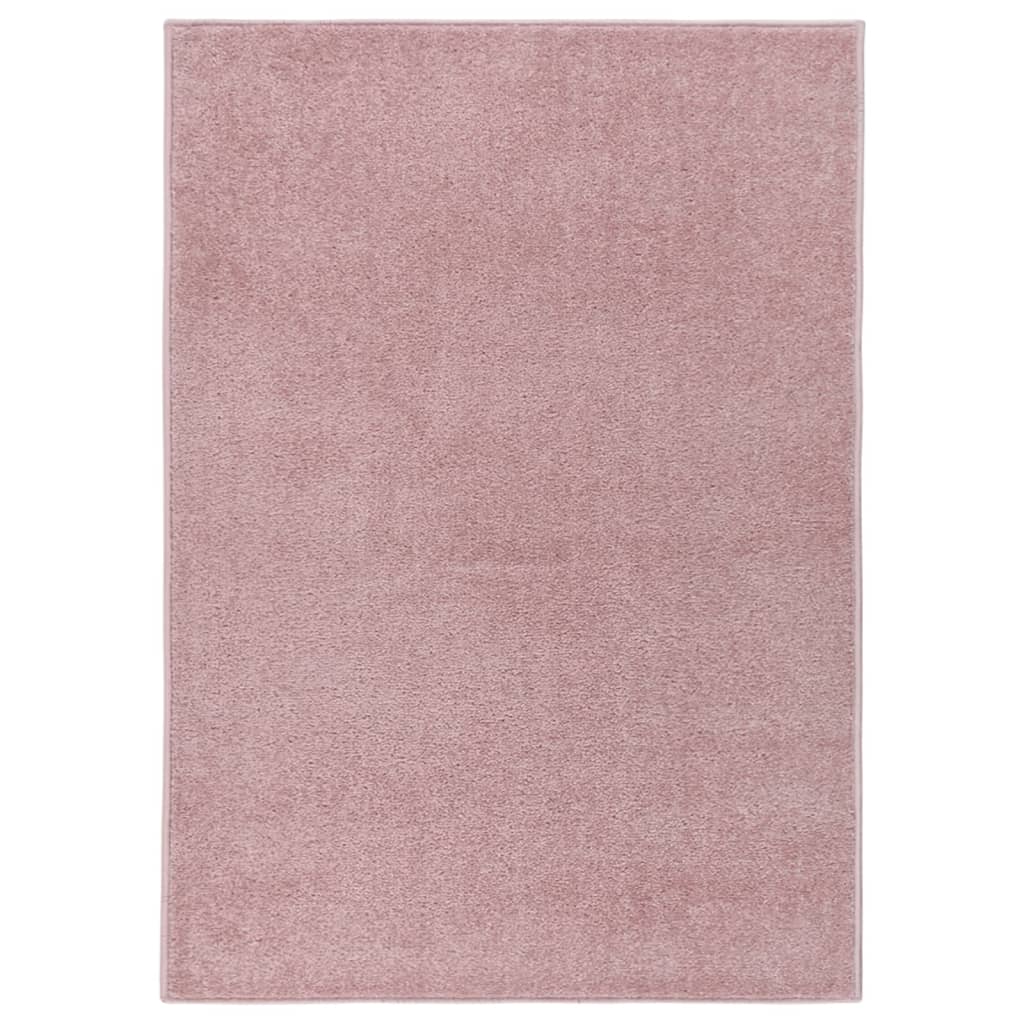 vidaXL Rug Short Pile 120x170 cm Pink