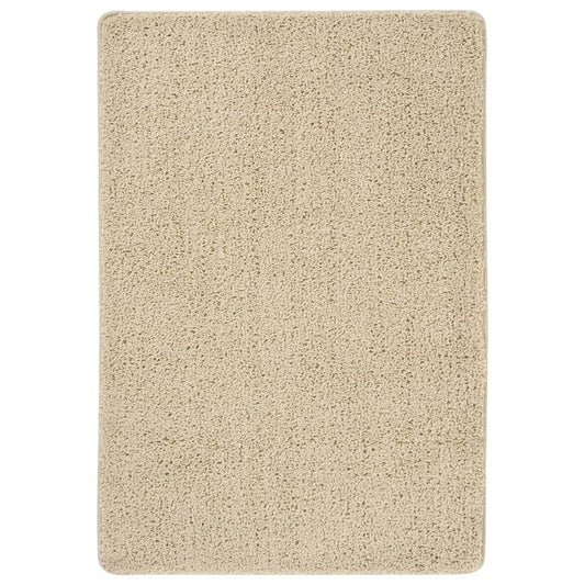 vidaXL Shaggy Rug Cream 160x230 cm Anti Slip