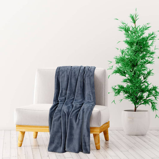 vidaXL Blanket Ultimate Grey 200x240 cm Polyester