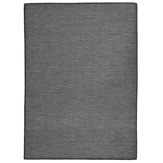 vidaXL Outdoor Flatweave Rug 200x280 cm Grey