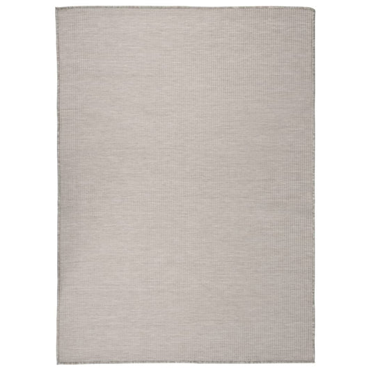 vidaXL Outdoor Flatweave Rug 200x280 cm Taupe