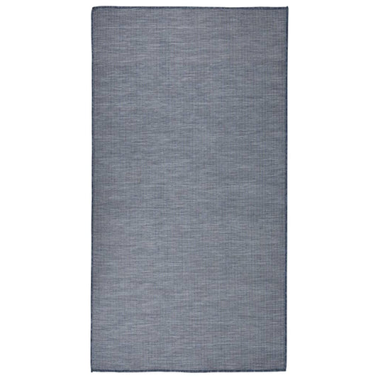 vidaXL Outdoor Flatweave Rug 80x150 cm Blue