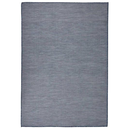 vidaXL Outdoor Flatweave Rug 140x200 cm Blue