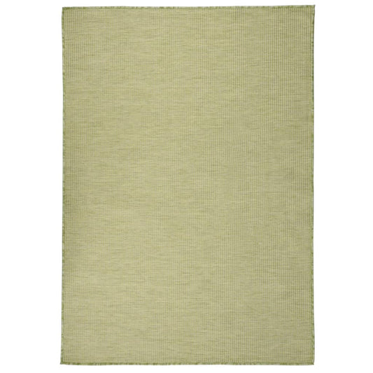 vidaXL Outdoor Flatweave Rug 140x200 cm Green