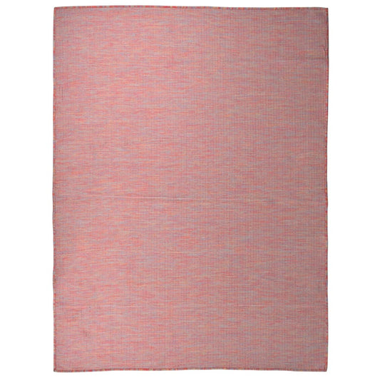 vidaXL Outdoor Flatweave Rug 120x170 cm Red