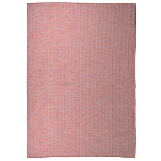 vidaXL Outdoor Flatweave Rug 160x230 cm Red