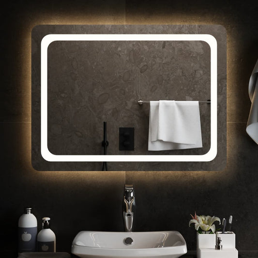 vidaXL LED Bathroom Mirror 80x60 cm