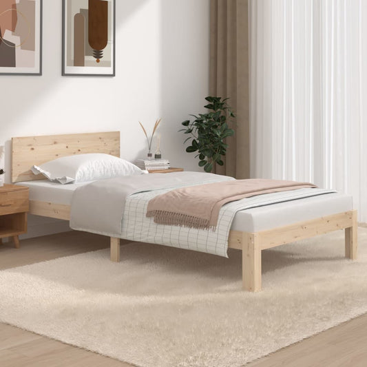 vidaXL Bed Frame Solid Wood Pine 100x200 cm