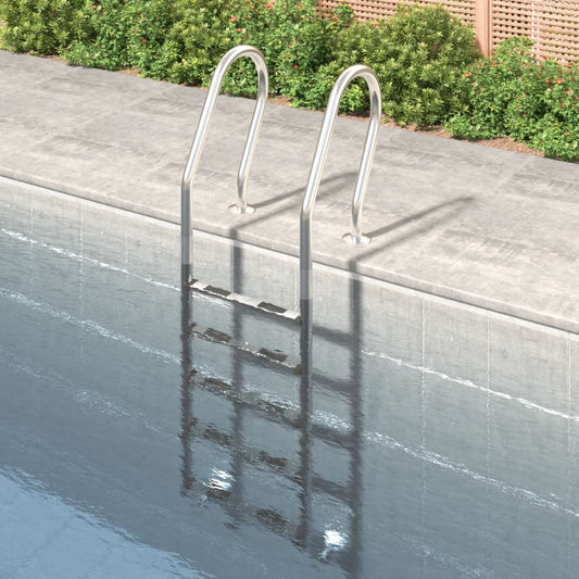 vidaXL Pool Ladder 54x38x211 cm 304 Stainless Steel