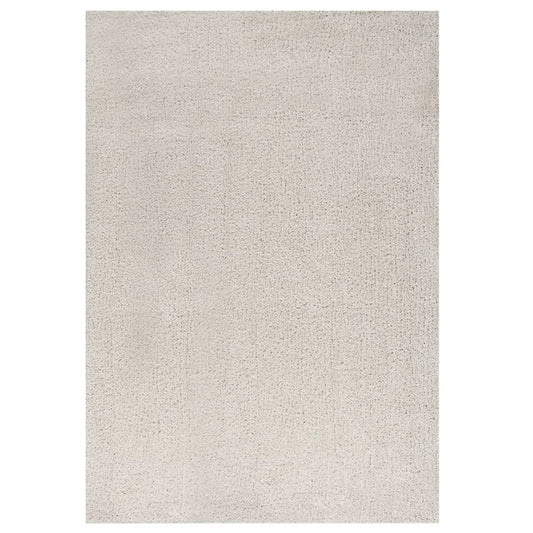 vidaXL Shaggy Rug High Pile Cream 140x200 cm