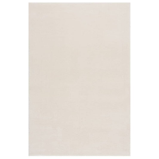 vidaXL Washable Rug Soft Shaggy 200x290 cm Anti Slip Cream