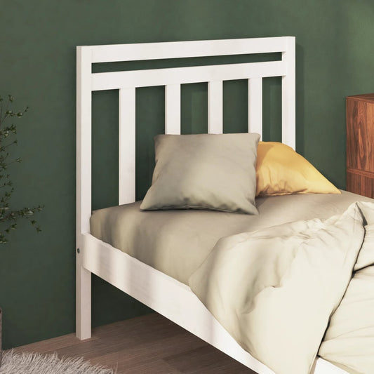 vidaXL Bed Headboard White 81x4x100 cm Solid Wood Pine