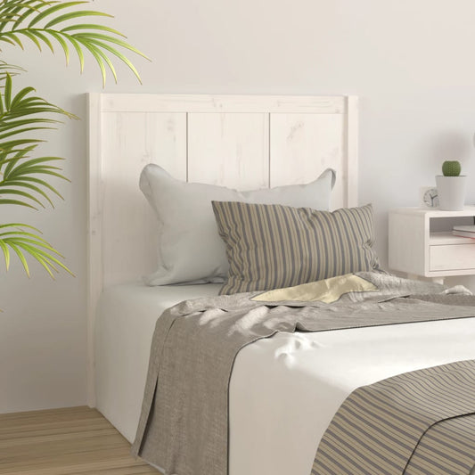 vidaXL Bed Headboard White 95.5x4x100 cm Solid Pine Wood