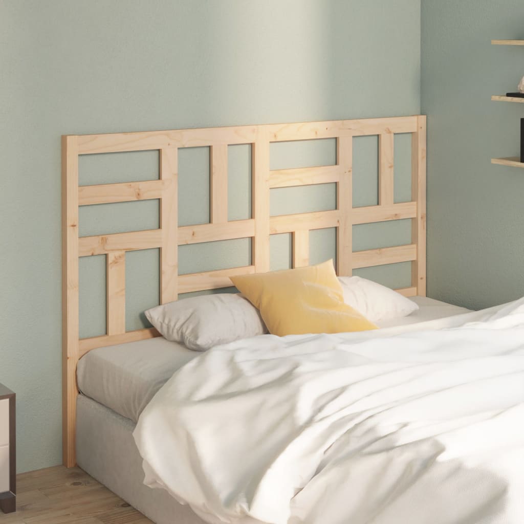vidaXL Bed Headboard 156x4x104 cm Solid Wood Pine