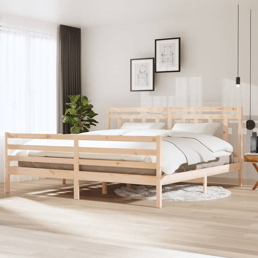 vidaXL Bed Frame Solid Wood 200x200 cm