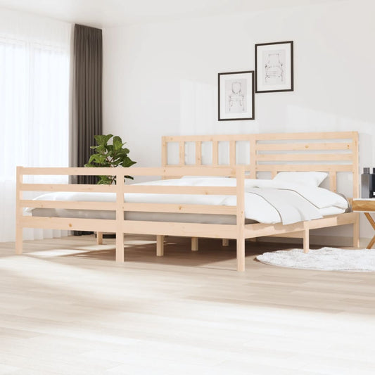 vidaXL Bed Frame 180x200 cm Super King Size Solid Wood