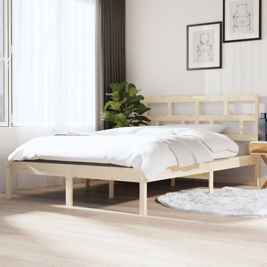 vidaXL Bed Frame 120x190 cm Small Double Solid Wood