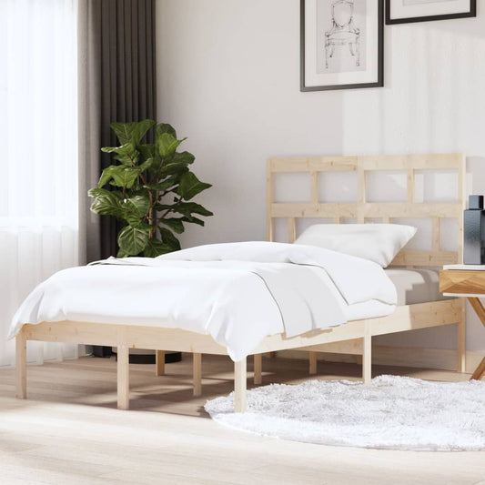 vidaXL Bed Frame Solid Wood Pine 120x200 cm