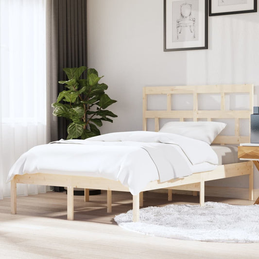 vidaXL Bed Frame Solid Wood Pine 140x200 cm