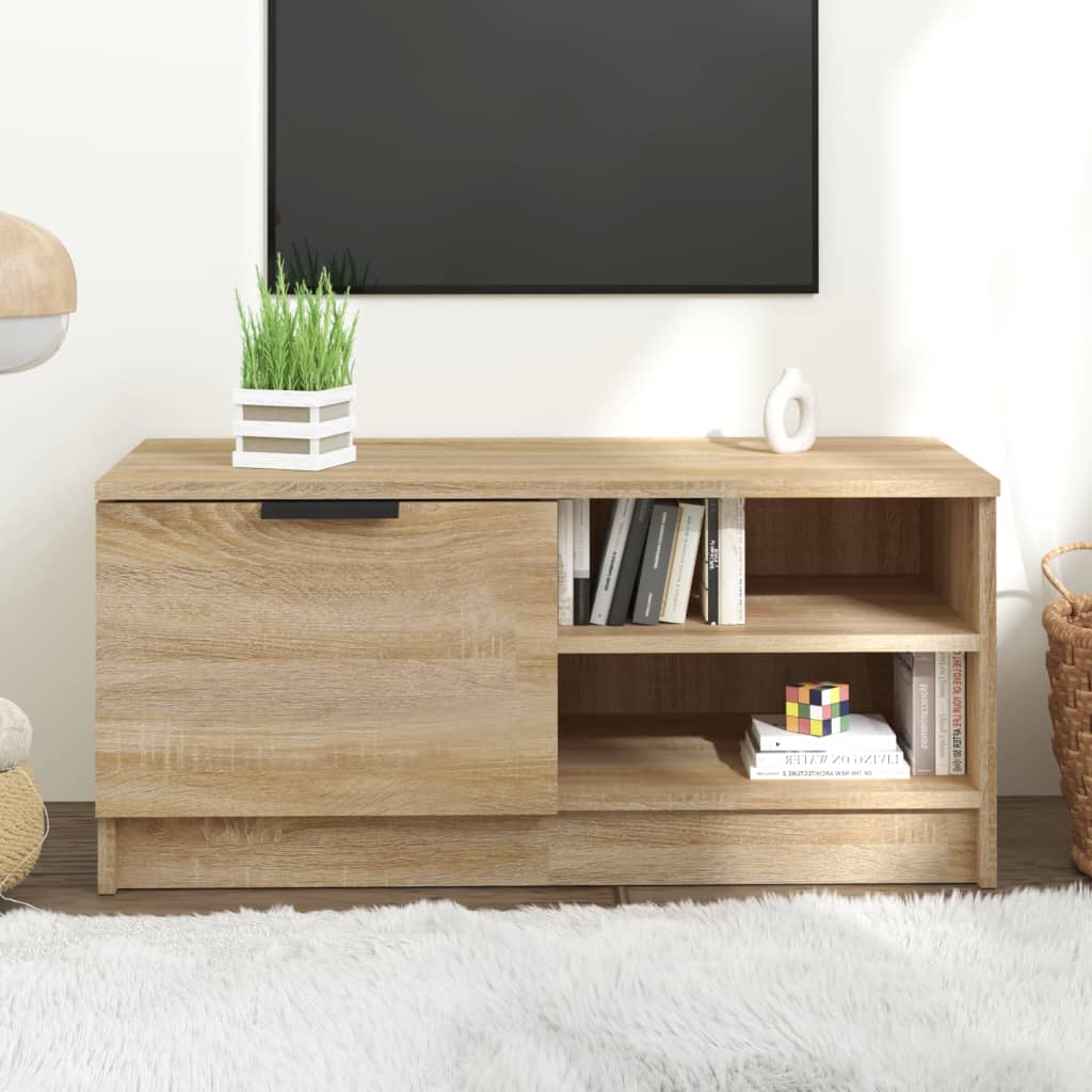 vidaXL TV Cabinet Sonoma Oak 80x35x36.5 cm Engineered Wood