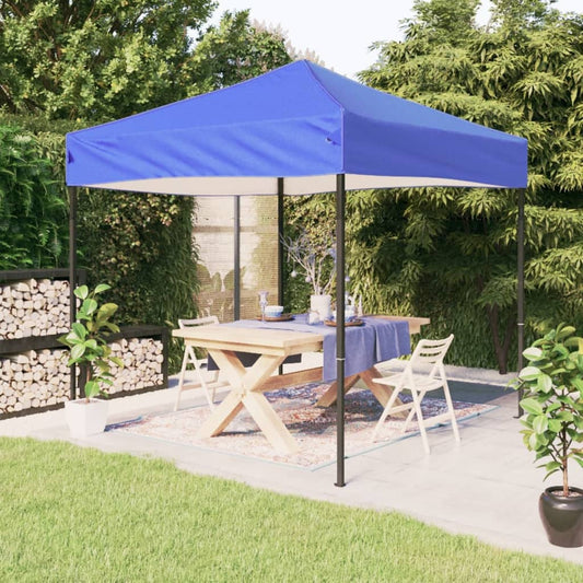 vidaXL Folding Party Tent Blue 3x3 m